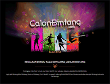Tablet Screenshot of calonbintang.com